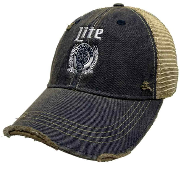 Miller Brewing Company Miller Lite Beer Logo Womens Men Jean Sports Cap Adjustable Snapback Beach Hat 